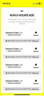 KI/KI 5 Hours ADE, Tickets en Kaartjes, Evenementen en Festivals, Drie personen of meer