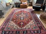 Handgeknoopt vintage indo Heriz tapijt – ca. 300 x 202 cm, Gebruikt, Info@bababoho.com, Crème, Bohemian Boho maximalist Indias vintage retro handgemaakt