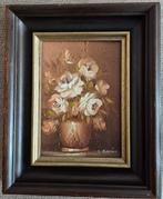 S.Barton Still Life Oil Painting 13cm x 18cm - Vintage, Antiek en Kunst, Ophalen of Verzenden