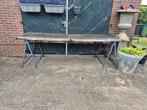 Tuintafel bloementafel verweerd sfeertje ️, Tuin en Terras, Ophalen, Gebruikt, Rechthoekig, Hout