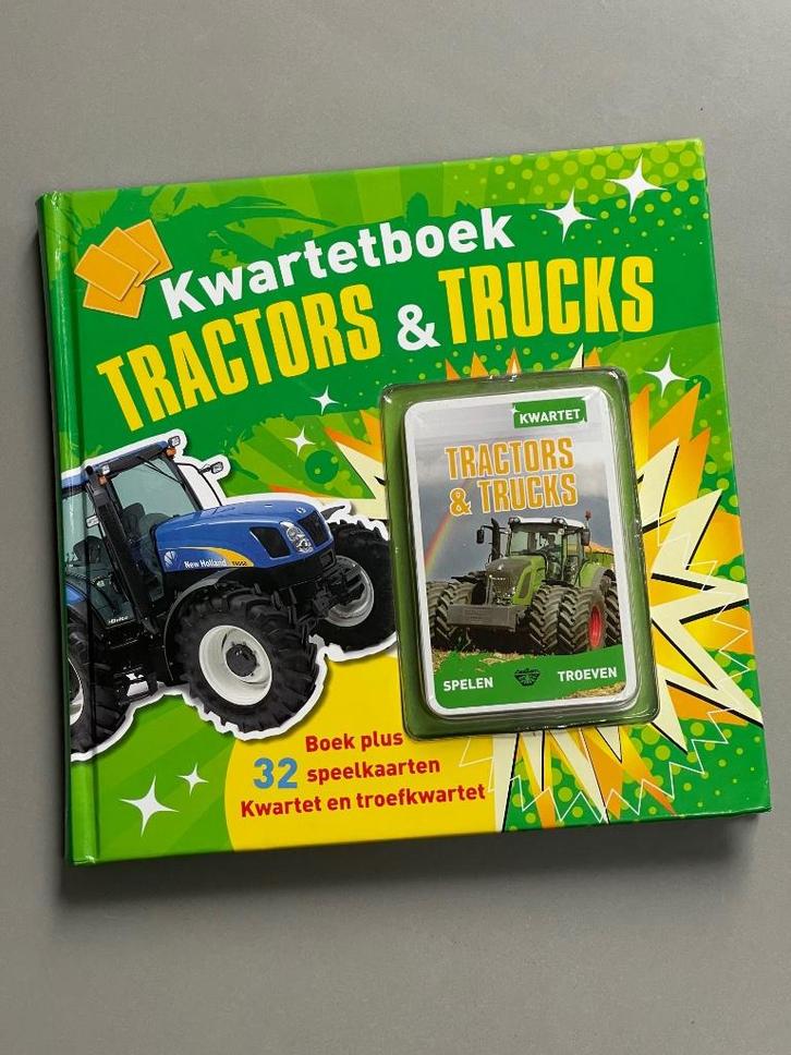 Kwartetboek tractors en trucks (2013), Verzamelen, Speelkaarten, Jokers en Kwartetten, Zo goed als nieuw, Kwartet(ten), Ophalen of Verzenden