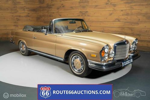 Mercedes 280 SE 3.5 cabriolet | Route 66 Auctions, Auto's, Oldtimers, Bedrijf, Te koop, Lederen bekleding, Mercedes-Benz, Benzine