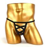 Heren touwen g-string / string rode zwarte witte tanga, Verzenden, Overige kleuren, Slip