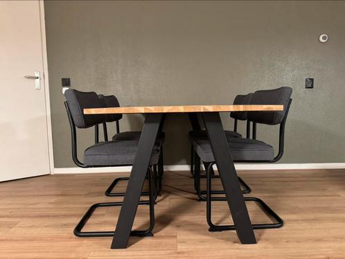Eettafel 160x90CM (met mogelijkheid voor de stoelen), Huis en Inrichting, Tafels | Eettafels, Zo goed als nieuw, 50 tot 100 cm
