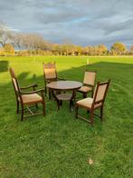 Antieke Eetkamer Set - Tafel & 4 Stoelen, Ophalen