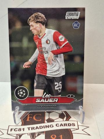 Sauer - Feyenoord - Topps Stadium Chrome 23/24 Rookie beschikbaar voor biedingen