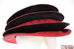 Dames Pagode-hoed The Madhatter rood - zwartgrijs 54-57 new, Kleding | Dames, Hoeden en Petten, 56 of 57 cm (M, 7 of 7⅛ inch)