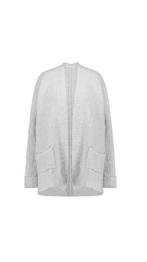 Studio Anneloes Jenny rib Cardigan grijs M, Maat 38/40 (M), Studio Anneloes, Ophalen of Verzenden, Zo goed als nieuw