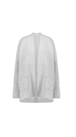Studio Anneloes Jenny rib Cardigan grijs M, Kleding | Dames, Truien en Vesten, Zo goed als nieuw, Maat 38/40 (M), Grijs, Ophalen of Verzenden