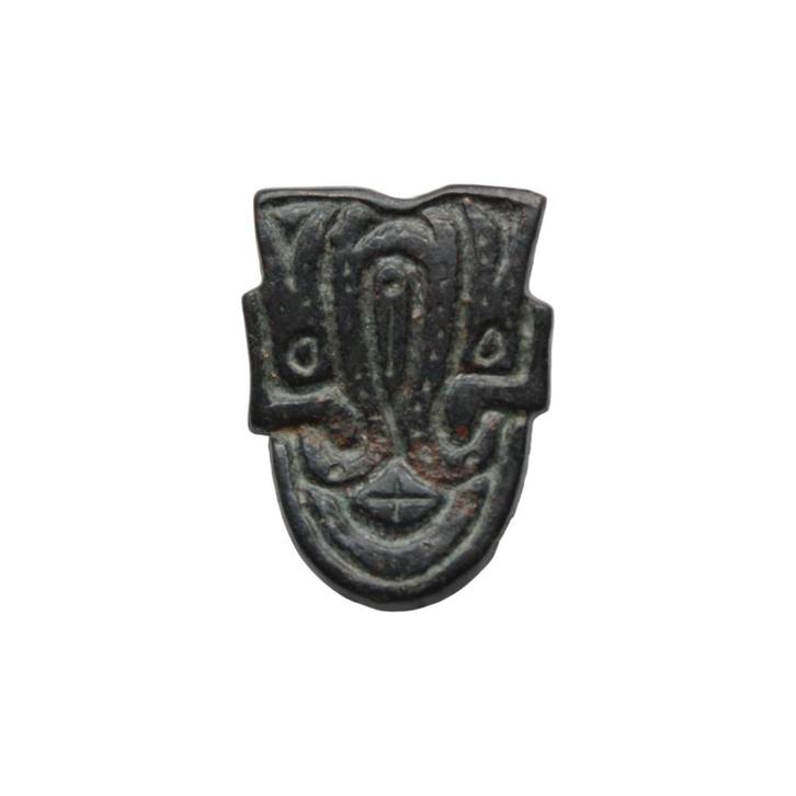 Bodemvondst vroeg middeleeuws riembeslag, Antiek en Kunst, Antiek | Koper en Brons, Brons, Verzenden