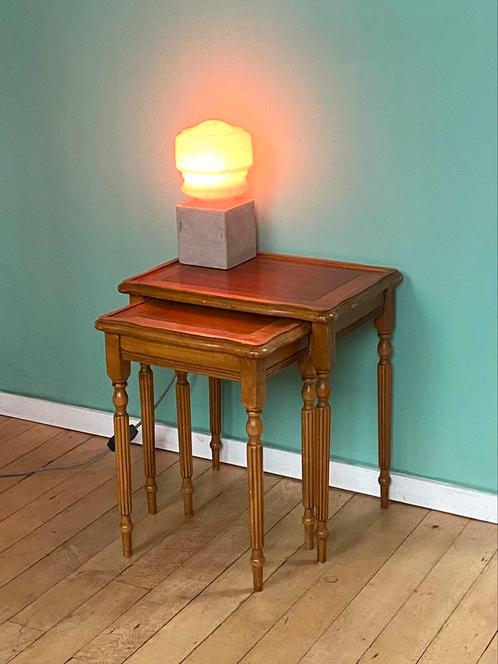 Vintage Art Deco Mimiset / ingelegd Hout Midcentury Antiek, Antiek en Kunst, Antiek | Meubels | Tafels, Ophalen