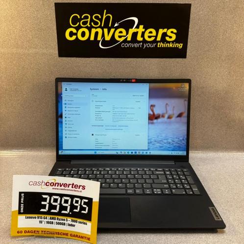 Laptop Lenovo Ryzen 5 7000 | 16GB | 500GB | 15" | 380372, Computers en Software, Windows Laptops, Zo goed als nieuw, 15 inch, SSD