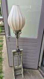Indonesische lotuslamp, Huis en Inrichting, Lampen | Vloerlampen, Ophalen of Verzenden, Gebruikt, Hout, 150 tot 200 cm