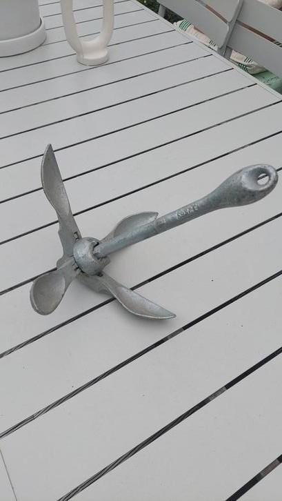 Anker 3,2 kg, Watersport en Boten, Accessoires en Onderhoud, Zo goed als nieuw, Overige typen, Ophalen of Verzenden