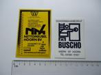 sticker oud Hoorn Nettomeubel retro buscho vintage, Verzamelen, Stickers, Overige typen, Zo goed als nieuw, Verzenden