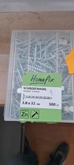 SCHROEFNAGELS 450 stuks platkop 3,8 x 32 mm, Ophalen, Nieuw