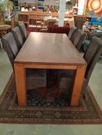 Complete eetkamerset., Ophalen, Zo goed als nieuw, Modern, 6 tot 8 stoelen