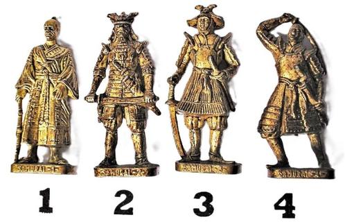 24-Ferrero kinder surprise metal SAMURAI rond 1600 serie.1, Verzamelen, Verrassingseieren, Zo goed als nieuw, Overige typen, Ophalen of Verzenden