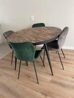 Eettafel met 4 stoelen, Huis en Inrichting, Tafels | Eettafels, Ophalen, Zo goed als nieuw, Rechthoekig, 100 tot 150 cm