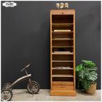 Vintage eikenhouten roldeurkast Kast archiefkast, Ophalen, Minder dan 50 cm, 100 tot 150 cm, Vintage Officestijl