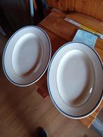 2 ovalen serveerschalen societe Ceramique, Ophalen of Verzenden