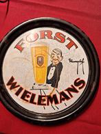Bierplateau forst wielemans emaille, Ophalen of Verzenden, Gebruikt, Reclamebord