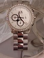 Armani horloge zilver met strass, Overige merken, Staal, Ophalen of Verzenden, Zo goed als nieuw