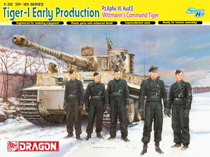 Dragon 1:35 Tiger I early prod. - Wittmann's command Tiger, Hobby en Vrije tijd, Modelbouw | Auto's en Voertuigen, Zo goed als nieuw