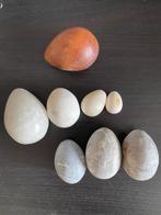 Partij marmer/steen hout eieren 8 stuks, Ophalen of Verzenden, Zo goed als nieuw