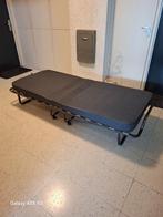 Vouwbed / Opklapbed met wielen – inclusief matras en hoes, Ophalen, 90 cm, Eenpersoons, Zwart