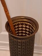 Prachtige antieke paraplubak Koper Art Deco, Ophalen of Verzenden, Zo goed als nieuw, Hout