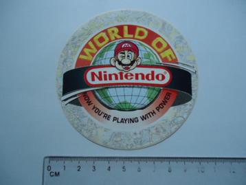 sticker WORLD of NINTENDO spelcomputer mario origineel game beschikbaar voor biedingen