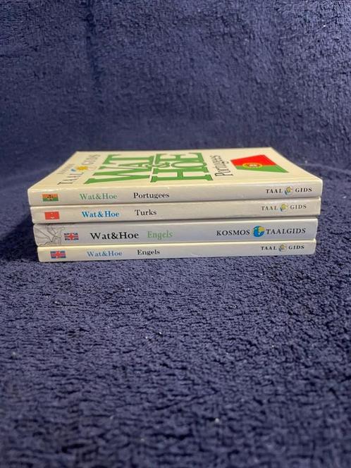 WOORDENBOEKJES: Wat & Hoe: Portugees, Engels, Turks., Boeken, Taal | Overige Talen, Gelezen, Ophalen of Verzenden