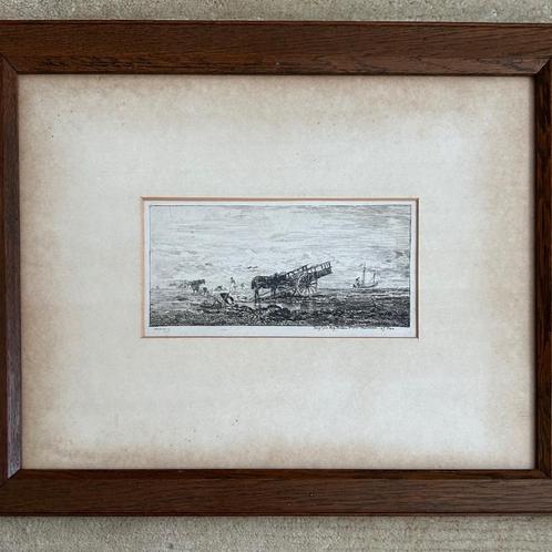 Ets Charles Daubigny, Antiek en Kunst, Kunst | Etsen en Gravures, Ophalen