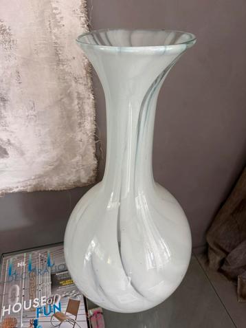 Mid Century Murano Mondgeblazen Design Vaas 62 cm BLIKVANGER beschikbaar voor biedingen