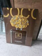 Chanel Coco Glazen Schilderij 80x60, Huis en Inrichting, Ophalen, Zo goed als nieuw, Schilderij, 75 cm of meer