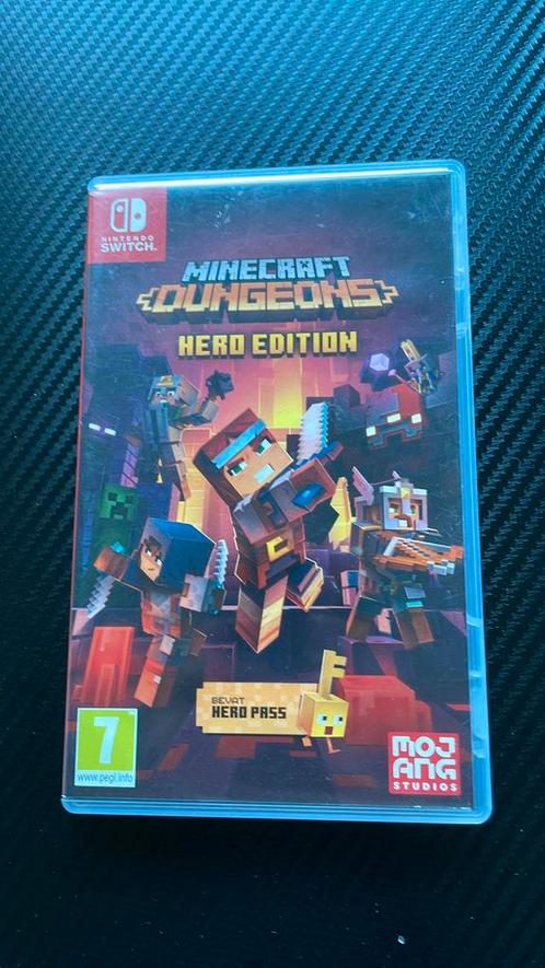 Minecraft Dungeons - Hero Edition, Spelcomputers en Games, Games | Nintendo Switch, Zo goed als nieuw, Avontuur en Actie, 1 speler