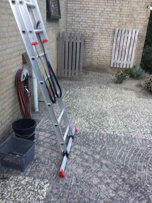 Altrex ladder 2 x10, Doe-het-zelf en Verbouw, Ladders en Trappen, Zo goed als nieuw, 4 meter of meer, Ophalen