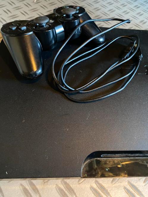 PS3, Spelcomputers en Games, Spelcomputers | Sony PlayStation 3, Gebruikt, Super Slim, 160 GB, Met 1 controller, Met games, Met harde schijf