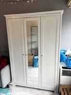 Witte IKEA kledingkast met spiegel - 3 deuren, Huis en Inrichting, Kasten | Kledingkasten, Ophalen, Gebruikt, 100 tot 150 cm, 150 tot 200 cm