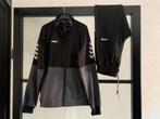 Origineel Hummel Polysuit trainingspak zwart grijs maat 164, Gebruikt, Jongen of Meisje, Ophalen of Verzenden, Setje