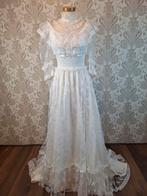 Vintage Bruidsjurk mt 36 - Kant & Sleepje, Kleding | Dames, Trouwkleding en Trouwaccessoires, Ophalen of Verzenden, Zo goed als nieuw