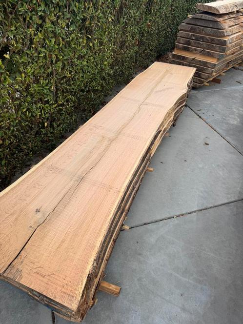 Mooi eiken schaaldelen 315x60x4cm, Tuin en Terras, Palen, Balken en Planken, Zo goed als nieuw, Planken, 250 cm of meer, Hardhout