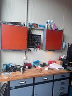 Complete werkbank met bankschroef en gereedschap, Doe-het-zelf en Verbouw, Werkbanken, Ophalen, Gebruikt, 120 tot 170 cm, Bankschroef
