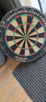 Vintage Dartbord Nederlands dartfederatie, Sport en Fitness, Darts, Ophalen of Verzenden, Gebruikt, Dartbord