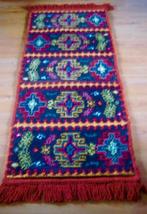HANDGEKNOOPT SMYRNA KLEEDJE , MOOIE WARME KLEUREN ,, Overige kleuren, Zo goed als nieuw, VINTAGE, Rechthoekig