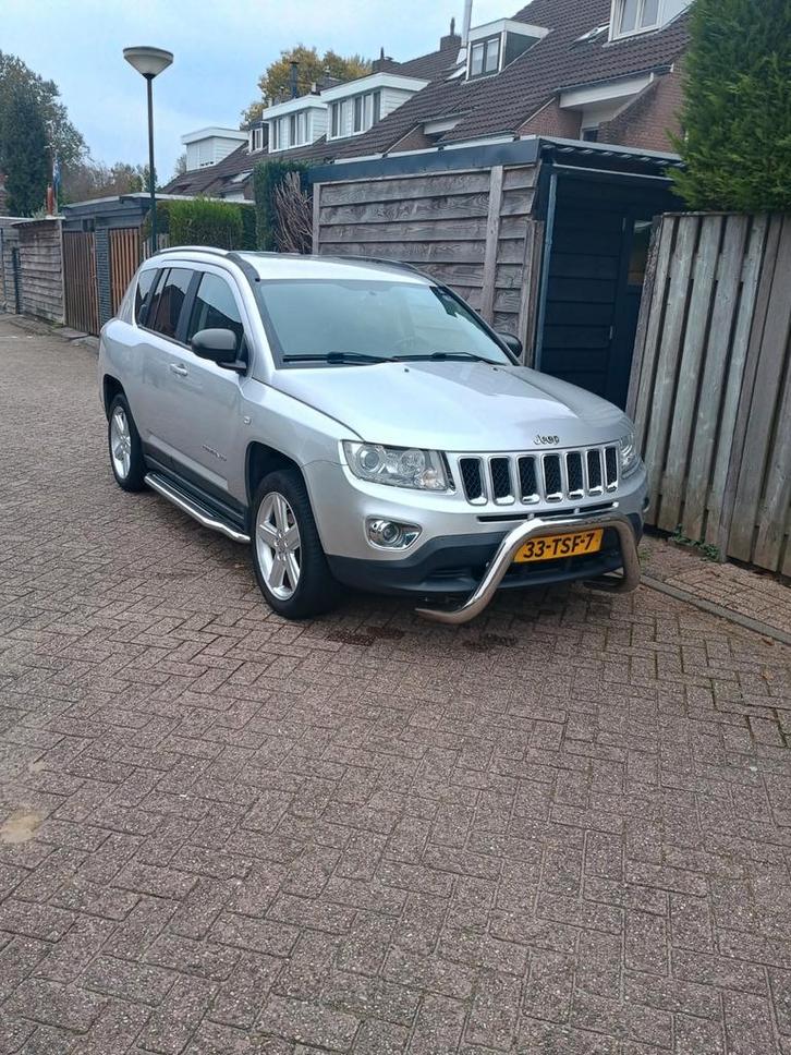 Jeep Compass 2.4 CVT 2012 Grijs, Auto's, Jeep, Particulier, Compass, 4x4, ABS, Airbags, Airconditioning, Android Auto, Boordcomputer