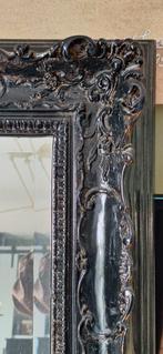 Brocante, barok spiegel zwart /goud, Ophalen, Rechthoekig