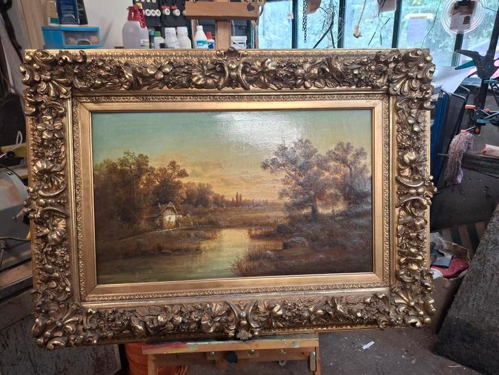 Antiek Schilderij Koekkoek met Prachtige Lijst, Antiek en Kunst, Kunst | Schilderijen | Klassiek, Ophalen