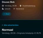 Douwe Bob theatertour VANAVOND 27-11, Tickets en Kaartjes, Twee personen